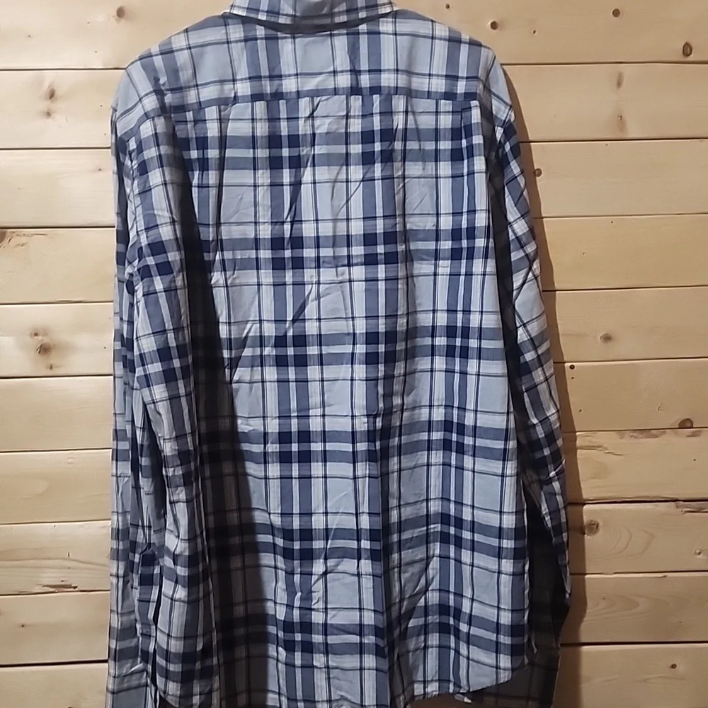 J.Crew Plaid Long Sleeved Button Down Shirt Size XLT 100% Cotton
